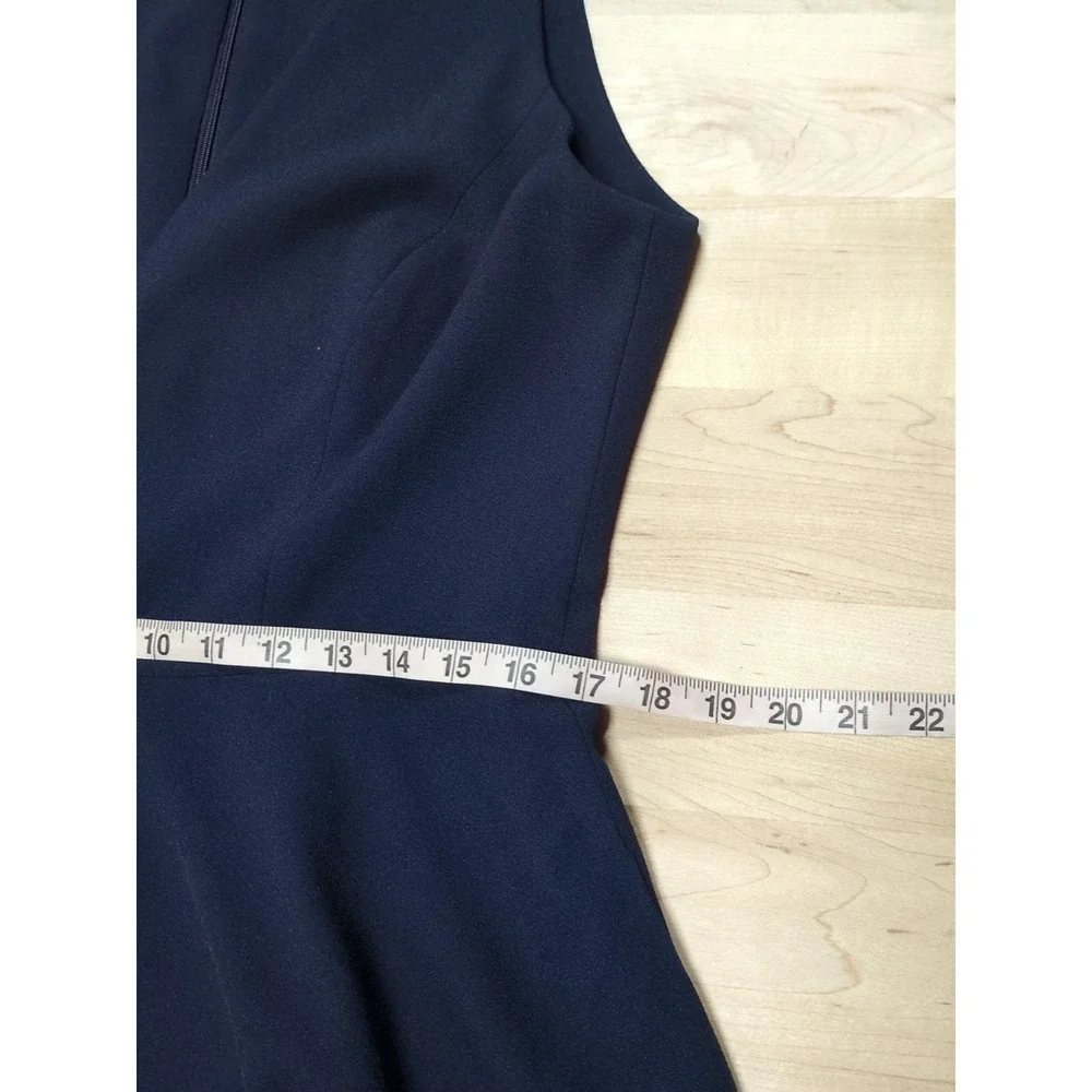 Dress The Population Catalina‎ Dress Navy Blue Sz XXL Sleeveless Fit And Flare - Picture 10 of 12